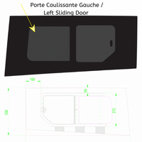 Fenêtre Coulissante - Porte Coulissante Gauche - Pas Moustiquaire - Transit Connect