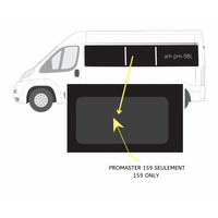 Vitre Fixe - Centre Gauche - Promaster 159 Seulement