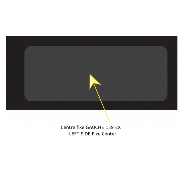 Vitre Fixe - Centre Gauche - Promaster 159 Ext