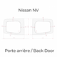 Nissan NV Rear Door Glass Duo (full size)