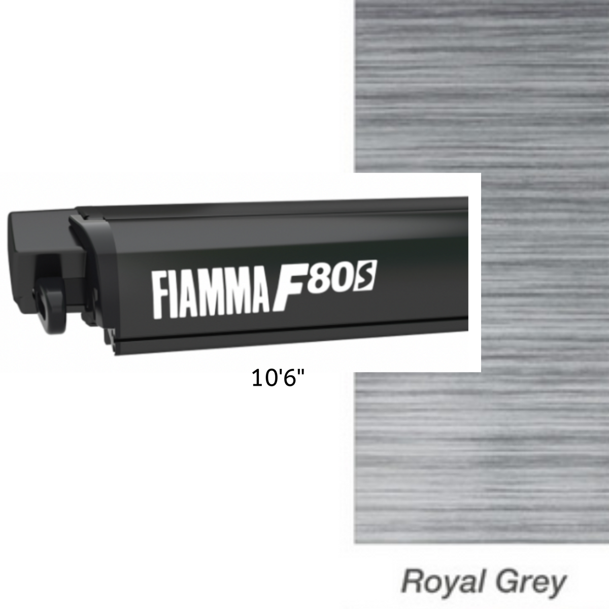 FIAMMA F80S-10.6 (320) Black - Grey Awning