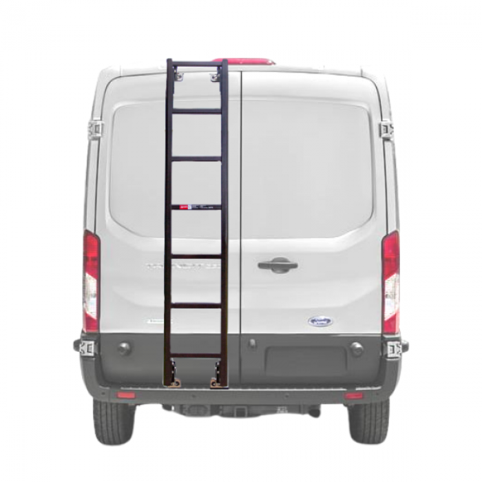 Black Rear Door Ladder - FORD Transit Medium Roof