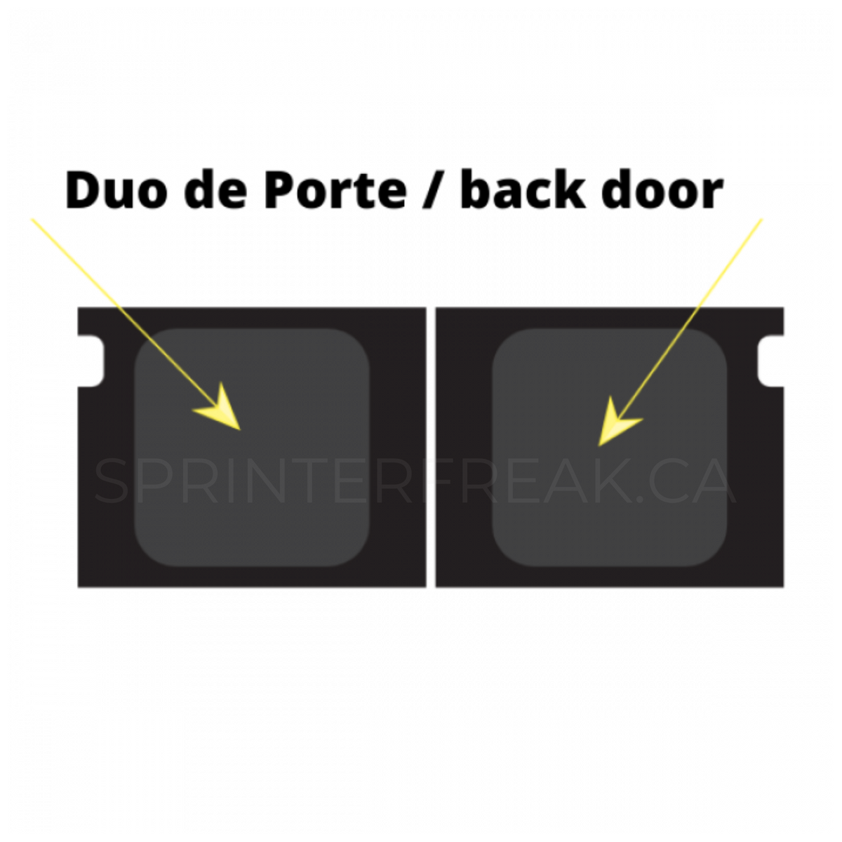 Duo Rear Door - Promaster - Fixed