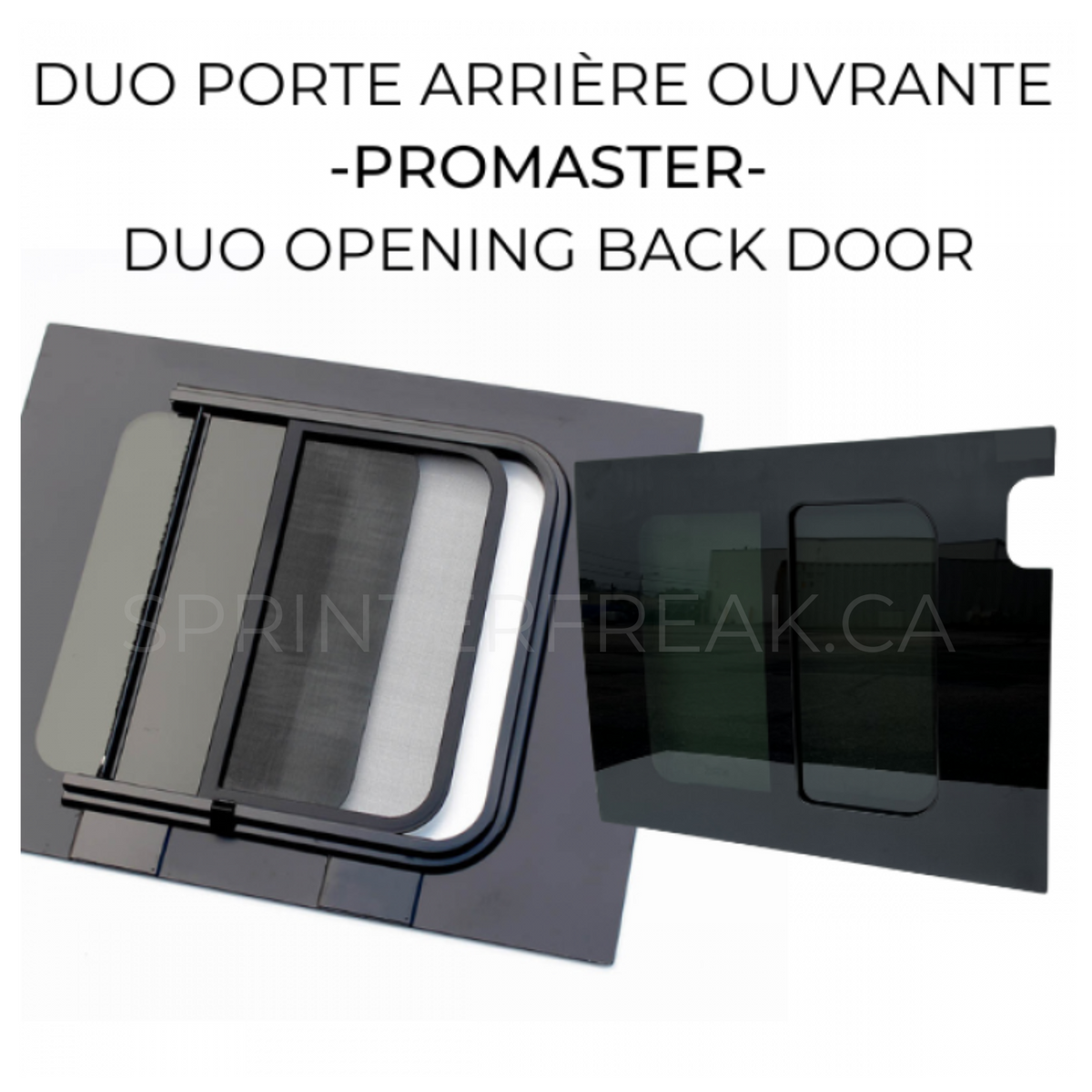 Duo Rear Door - Promaster - Opening