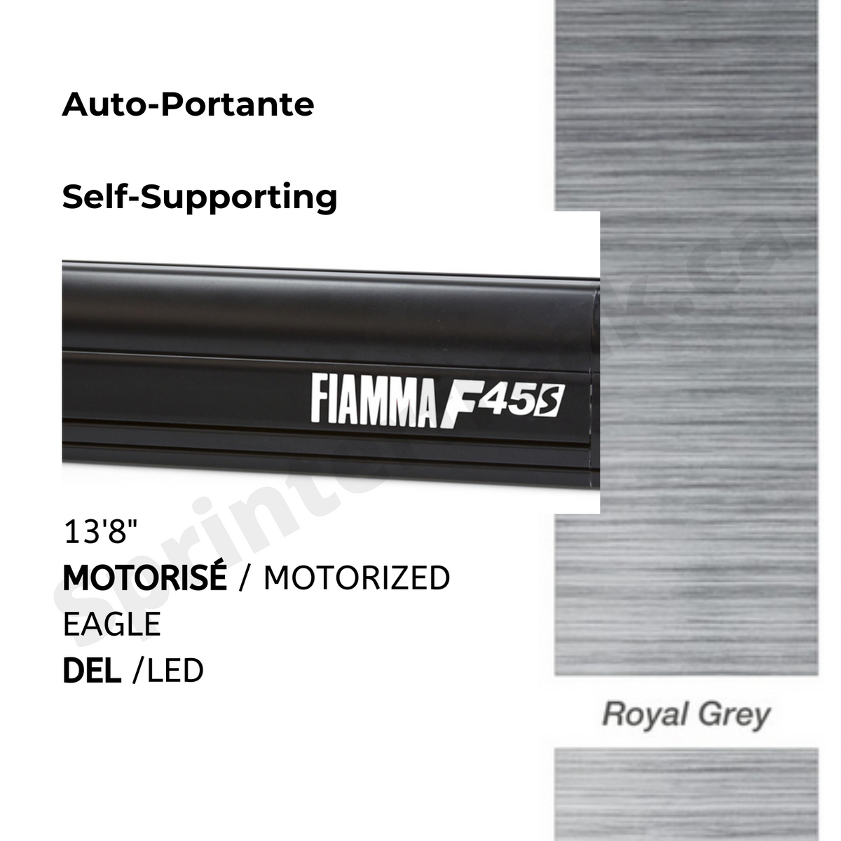 Auvent FIAMMA F45S-13.8 (400)  Eagle Auto-Portante + Led