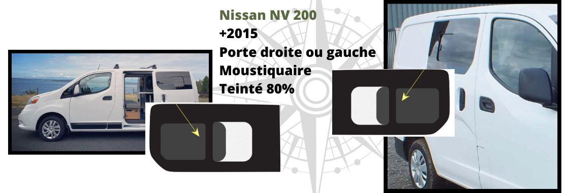 Porte coulissante droite Nissan NV200